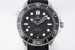 SEAMASTER DIVER 300M ZF 1:1 BEST EDITION BLACK CERAMIC BLACK DIAL ON BLACK RUBBER STRAP A8800 - Image 2