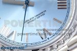 DayDate 40 SS GSF Gain Weight Ice Blue Roman Dial Diamonds Bezel on President Bracelet A3255 - Image 5