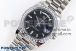 DayDate 40 SS GSF Gain Weight Black Crystal Dial Diamonds Bezel on President Bracelet A3255 - Image 2