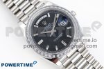 DayDate 40 SS GSF Gain Weight Black Crystal Dial Diamonds Bezel on President Bracelet A3255 - Image 3