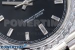 DayDate 40 SS GSF Gain Weight Black Crystal Dial Diamonds Bezel on President Bracelet A3255 - Image 5