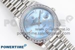 DayDate 40 SS GSF Gain Weight Ice Blue Crystal Dial Diamonds Bezel on President Bracelet A3255 - Image 3