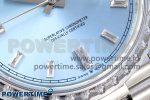 DayDate 40 SS GSF Gain Weight Ice Blue Crystal Dial Diamonds Bezel on President Bracelet A3255 - Image 5