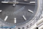 DayDate 40 SS GSF Gain Weight Gray Roman Dial Diamonds Bezel on President Bracelet A3255 - Image 5
