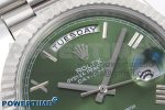 DayDate 40 SS GSF Gain Weight Green Roman Dial on President Bracelet A3255 - Image 4