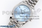 DayDate 40 SS GSF Gain Weight Ice Blue Roman Dial Diamonds Bezel on President Bracelet A3255 - Image 2