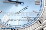 DayDate 40 SS GSF Gain Weight Ice Blue Roman Dial Diamonds Bezel on President Bracelet A3255 - Image 5