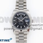 DayDate 40 SS GSF Gain Weight Black Stick Dial on President Bracelet A3255