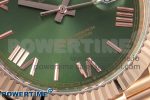 DayDate 40 RG GSF Gain Weight Green Roman Dial on President Bracelet A3255 - Image 5