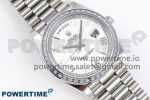 DayDate 40 SS GSF Gain Weight White Roman Dial Diamonds Bezel on President Bracelet A3255 - Image 3