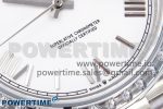 DayDate 40 SS GSF Gain Weight White Roman Dial Diamonds Bezel on President Bracelet A3255 - Image 5