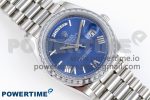 DayDate 40 SS GSF Gain Weight Blue Roman Dial Diamonds Bezel on President Bracelet A3255 - Image 3