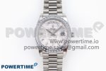 DayDate 40 SS GSF Gain Weight Meteorite Crystal Dial Diamonds Bezel on President Bracelet A3255