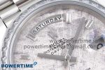 DayDate 40 SS GSF Gain Weight Meteorite Crystal Dial Diamonds Bezel on President Bracelet A3255 - Image 4