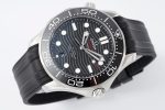 SEAMASTER DIVER 300M ZF 1:1 BEST EDITION BLACK CERAMIC BLACK DIAL ON BLACK RUBBER STRAP A8800 - Image 4