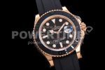 Rolex Yacht-Master 126655 GMF 1:1 Best Edition 3D Black Ceramic Bezel on Black Rubber Strap SA3235 Super Clone Watch - Image 2