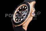 Rolex Yacht-Master 126655 GMF 1:1 Best Edition 3D Black Ceramic Bezel on Black Rubber Strap SA3235 Super Clone Watch - Image 11