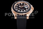 Rolex Yacht-Master 126655 GMF 1:1 Best Edition 3D Black Ceramic Bezel on Black Rubber Strap SA3235 Super Clone Watch - Image 6