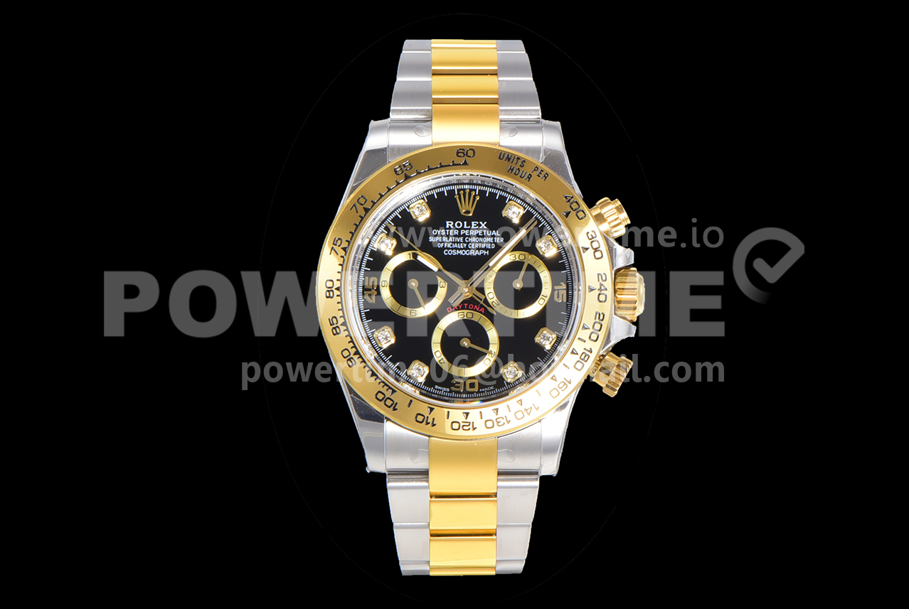 Rolex Daytona 116503 BTF 1:1 Best Edition 904L SS Case and Bracelet Black Diamonds Dial SA4130 Super Clone Watch