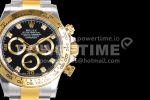 Rolex Daytona 116503 BTF 1:1 Best Edition 904L SS Case and Bracelet Black Diamonds Dial SA4130 Super Clone Watch - Image 4