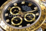 Rolex Daytona 116503 BTF 1:1 Best Edition 904L SS Case and Bracelet Black Diamonds Dial SA4130 Super Clone Watch - Image 7