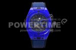 Hublot Big Bang Unico Blue Magic Ceramic ZF 1:1 Best Edition Skeleton Dial on Blue Rubber Strap A1280 Super Clone Watch