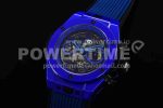 Hublot Big Bang Unico Blue Magic Ceramic ZF 1:1 Best Edition Skeleton Dial on Blue Rubber Strap A1280 Super Clone Watch - Image 3
