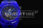 Hublot Big Bang Unico Blue Magic Ceramic ZF 1:1 Best Edition Skeleton Dial on Blue Rubber Strap A1280 Super Clone Watch - Image 4