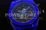 Hublot Big Bang Unico Blue Magic Ceramic ZF 1:1 Best Edition Skeleton Dial on Blue Rubber Strap A1280 Super Clone Watch - Image 5