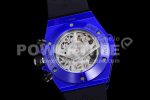 Hublot Big Bang Unico Blue Magic Ceramic ZF 1:1 Best Edition Skeleton Dial on Blue Rubber Strap A1280 Super Clone Watch - Image 7