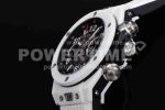 Hublot Big Bang Unico White Ceramic HBF 1:1 Best Edition Black Skeleton Dial on Whtie Rubber Strap A1242 Super Clone Watch - Image 6