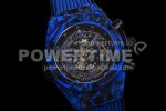 Hublot Big Bang Unico Blue Carbon TWF Best Edition Skeleton Dial on Black Rubber Strap A1220 Super Clone Watch - Image 2