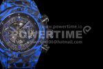Hublot Big Bang Unico Blue Carbon TWF Best Edition Skeleton Dial on Black Rubber Strap A1220 Super Clone Watch - Image 4