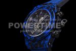 Hublot Big Bang Unico Blue Carbon TWF Best Edition Skeleton Dial on Black Rubber Strap A1220 Super Clone Watch - Image 6