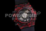 Hublot Big Bang Unico Red Carbon TWF Best Edition Skeleton Dial on Black Rubber Strap A1220 Super Clone Watch - Image 7