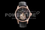 IWC Replica Watches Portuguese Tourbillon RG AXF Black Dial Tourbillon 1:1 Fake watches Super Clone Watch