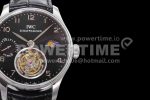 IWC Replica Watches Portuguese Tourbillon SS AXF Black Dial Tourbillon 1:1 Fake watches Super Clone Watch - Image 4