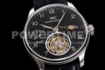 IWC Replica Watches Portuguese Tourbillon SS AXF Black Dial Tourbillon 1:1 Fake watches Super Clone Watch - Image 5