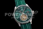 IWC Replica Watches Portuguese Tourbillon SS AXF Green Dial Tourbillon 1:1 Fake watches Super Clone Watch - Image 2