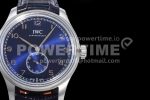 IWC Portuguese IW358305 ZF 1:1 Best Edition SS Blue Dial on Black Leather Strap A82200 Super Clone Watch - Image 4