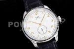 IWC Portuguese IW358303 ZF 1:1 Best Edition SS White Dial RG Markers on Brown Leather Strap A82200 Super Clone Watch - Image 2