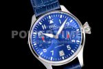 IWC Big Pilot IW501008 “Boutique London” SS ZF Best Edition Blue Dial on Blue Leather Strap A52010 Super Clone Watch - Image 2