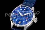 IWC Big Pilot IW501008 “Boutique London” SS ZF Best Edition Blue Dial on Blue Leather Strap A52010 Super Clone Watch - Image 3