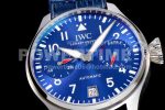 IWC Big Pilot IW501008 “Boutique London” SS ZF Best Edition Blue Dial on Blue Leather Strap A52010 Super Clone Watch - Image 5
