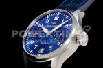 IWC Big Pilot IW501008 “Boutique London” SS ZF Best Edition Blue Dial on Blue Leather Strap A52010 Super Clone Watch - Image 6