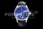 IWC Portuguese IW358305 ZF 1:1 Best Edition SS Blue Dial on Black Leather Strap A82200 Super Clone Watch