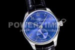 IWC Portuguese IW358305 ZF 1:1 Best Edition SS Blue Dial on Black Leather Strap A82200 Super Clone Watch - Image 2