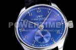 IWC Portuguese IW358305 ZF 1:1 Best Edition SS Blue Dial on Black Leather Strap A82200 Super Clone Watch - Image 5