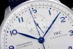 IWC Portuguese Chrono IW371446 ZF 1:1 Best Edition on BlueLeather Strap A7750 (Same Thickness as Genuine) Super Clone Watch - Image 6