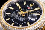 Rolex Replica Watches Skydweller Diamond Black Dial SS/RG TWF A23J 1:1 Fake watches Super Clone Watch - Image 8